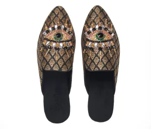 Pointed Toe Good Eye Women's Slides Mule Shoes