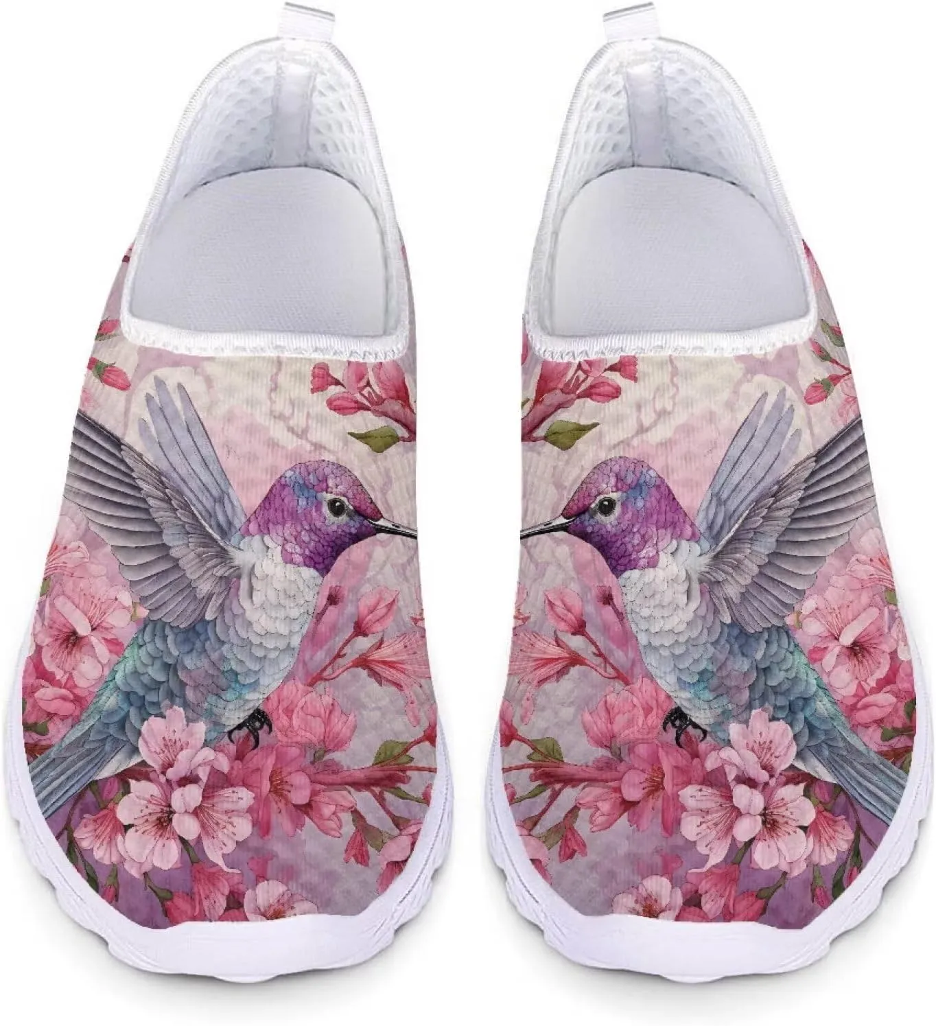 POLERO Sunflower Slip On Shoes for Women Butterfly Walking Shoes Lightweight Water Shoes Casual Sports Mesh Shoes