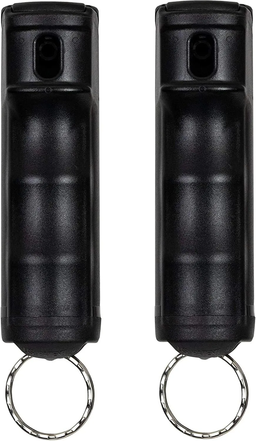 POLICE MAGNUM 2 Pepper Spray 1/2oz Black Flip Top Molded Keychain Security Self Defense Police Strength