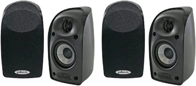 Polk Audio Blackstone TL1 Satellite Speaker (2 Pairs - 4 Speakers, Black)