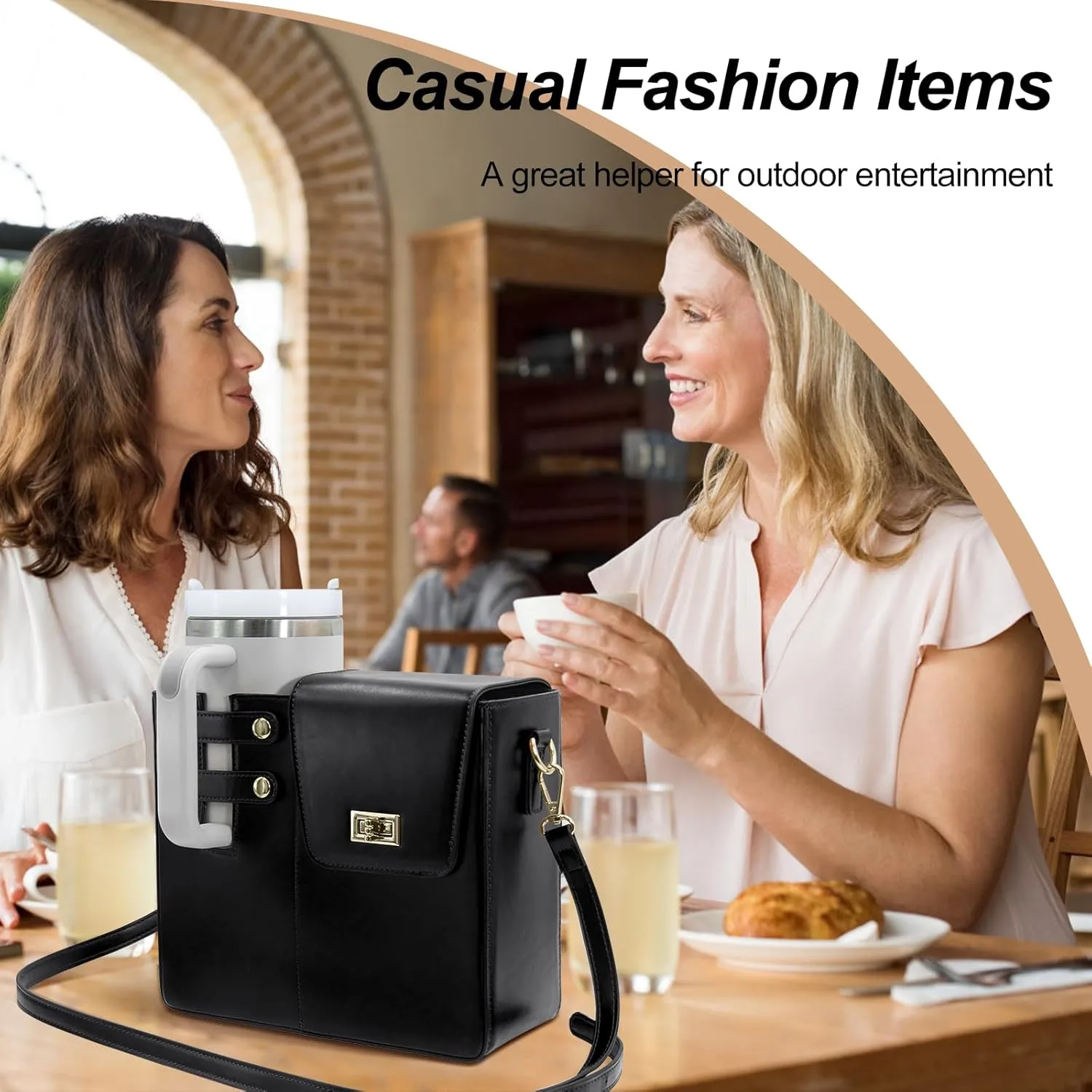Portable Water Bottle Purse for Stanley Cup,Outdoor Crossbody Bag Compatible with Stanley Cup Bag, Sport Water Bottle Handbag