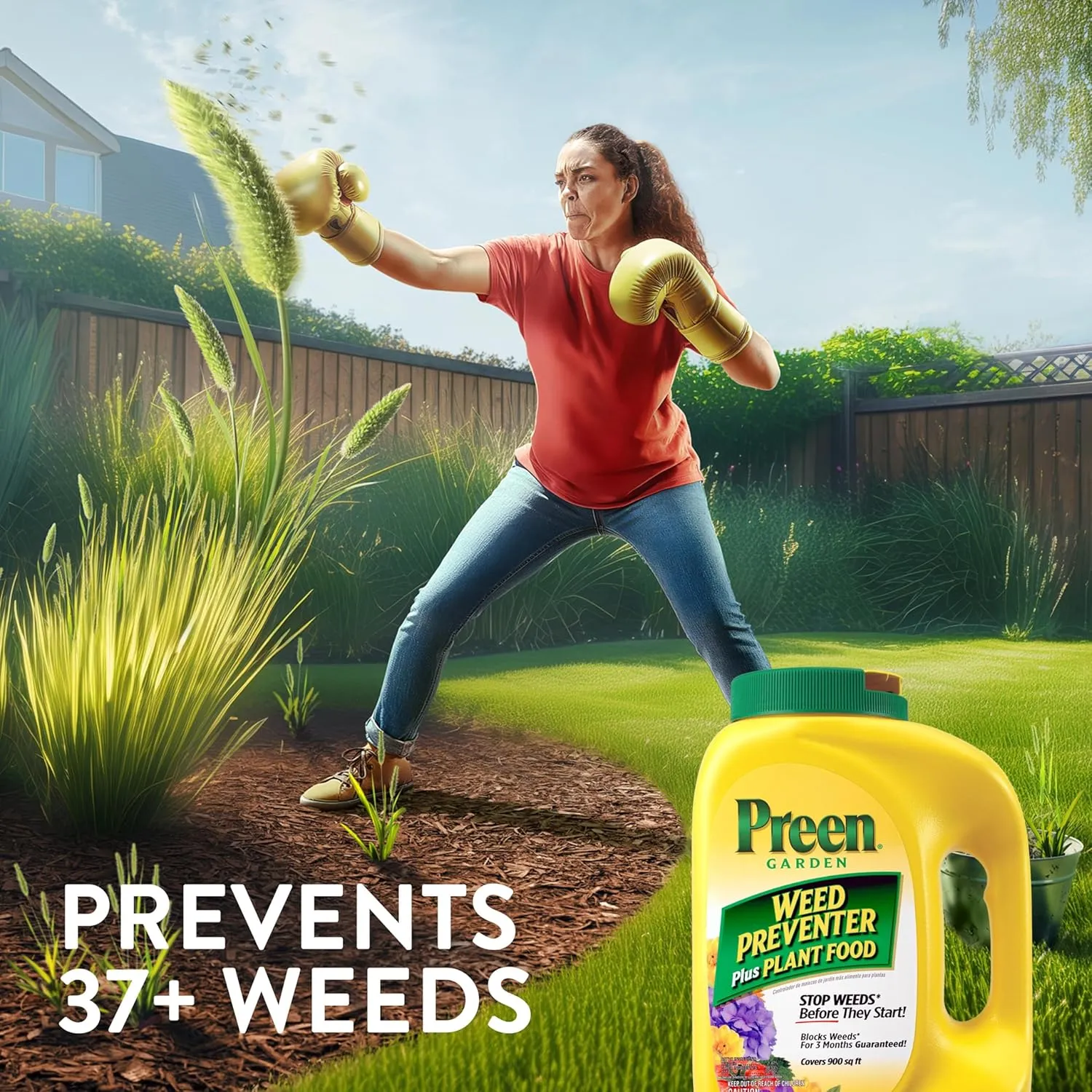Preen Garden Weed Preventer Plus Plant Food - 31.3 lb. - Covers 5,000 sq. ft.