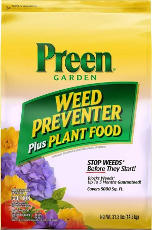 Preen Garden Weed Preventer Plus Plant Food - 31.3 lb. - Covers 5,000 sq. ft.