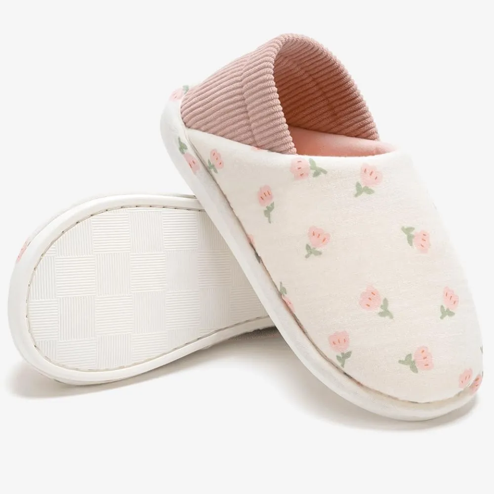 Premium Comfort Breathable Closed Back Thermal Cute Non Slip Women's Fuzzy House Slippers Indoor Soft Warm Kawaii Shoes