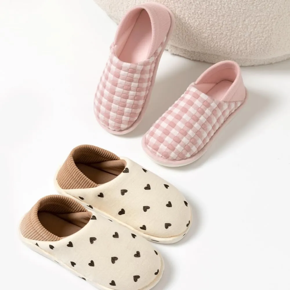 Premium Comfort Breathable Closed Back Thermal Cute Non Slip Women's Fuzzy House Slippers Indoor Soft Warm Kawaii Shoes
