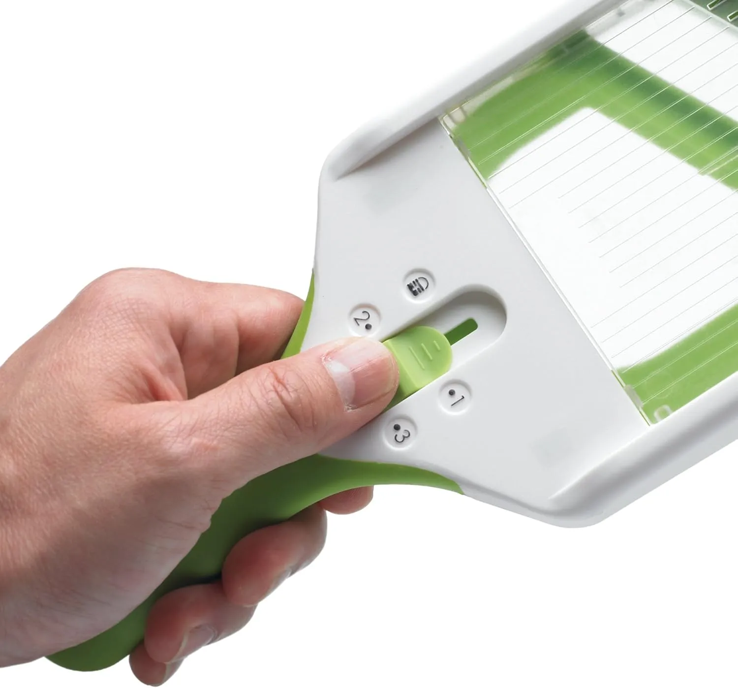 Prepworks by Progressive Adjust-A-Slice and Julienne Mandoline,White & Green
