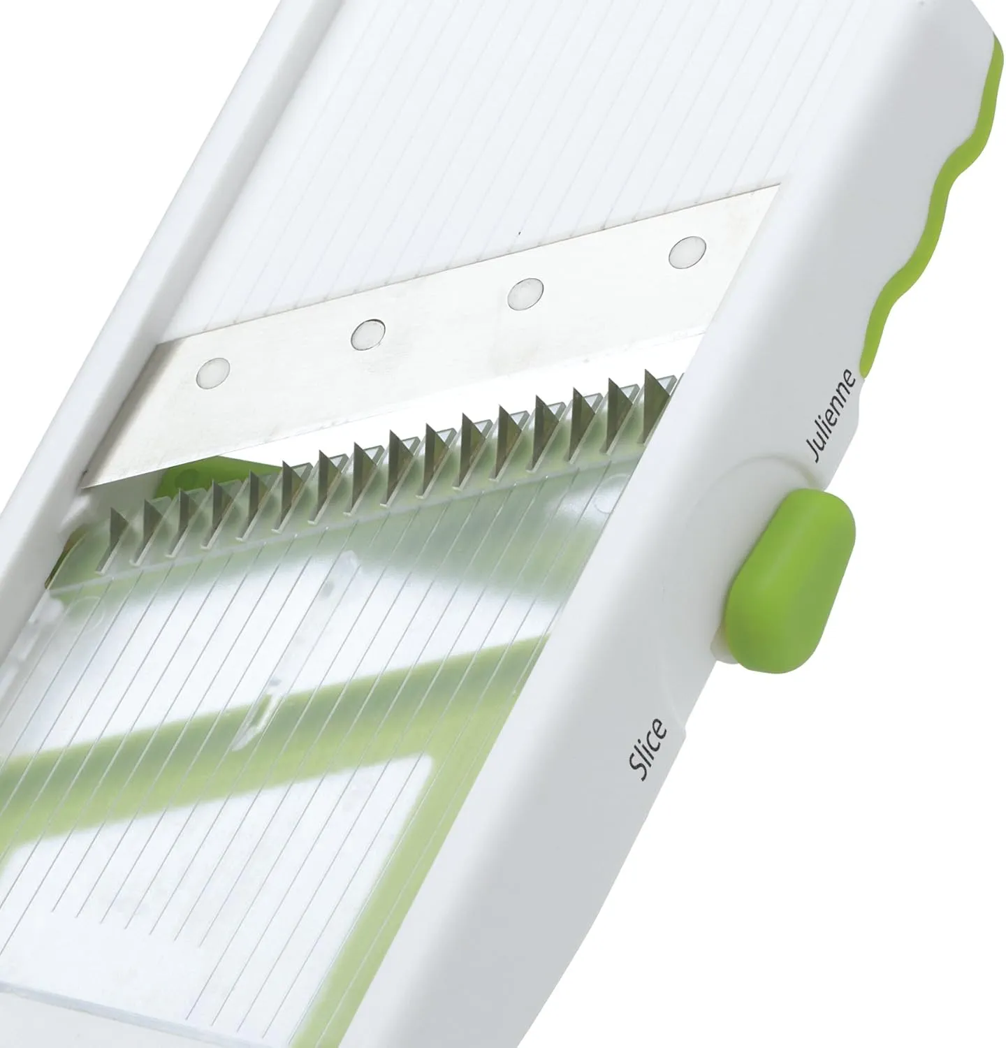 Prepworks by Progressive Adjust-A-Slice and Julienne Mandoline,White & Green