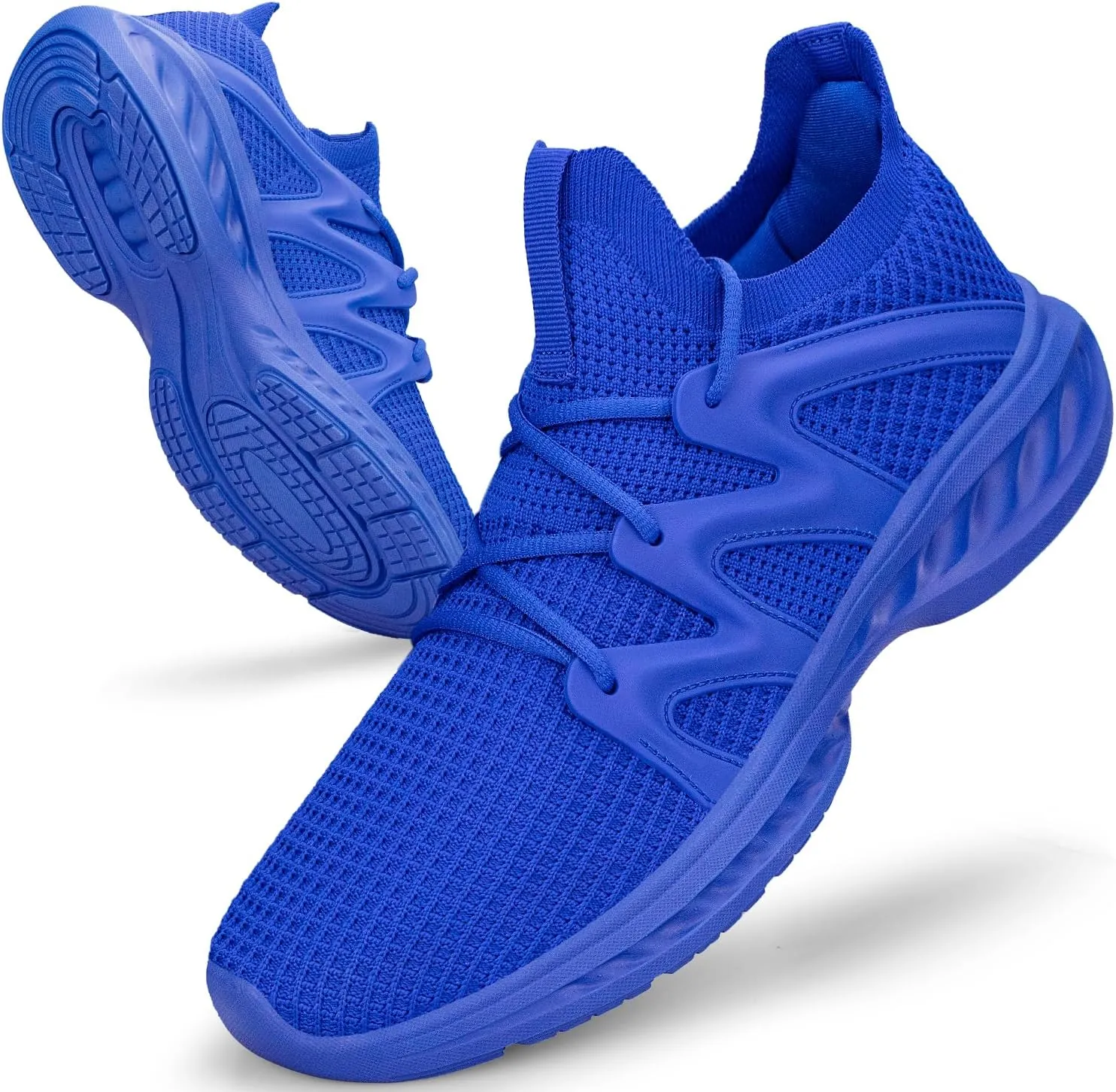 Pujcs Men's Slip on Walking Shoes Lightweight Breathable Non Slip Running Shoes Athletic Gym Tennis Shoes Sneakers for Men