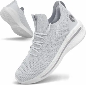 Pujcs Womens Sneakers Slip On Walking Shoes Breathable Running Shoes Lightweight Mesh Gym Shoes Non Slip Workout Shoes