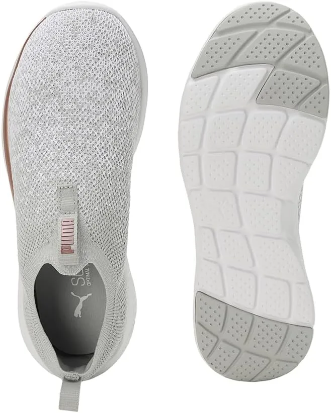 Puma SOFTRIDE REMI Slip-on Knit Running Shoes, Women's