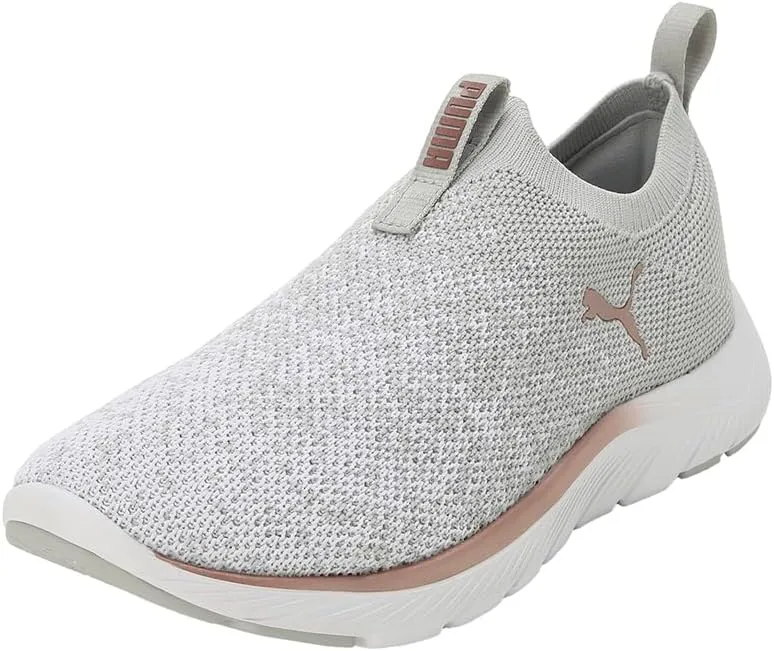 Puma SOFTRIDE REMI Slip-on Knit Running Shoes, Women's