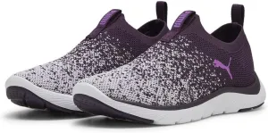 PUMA Women's Softride Remi Slip-On Knit WN's Street Running Shoe, Midnight Plum Lilac Frost PUMA White, 5 Women