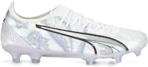 PUMA Womens Ultra Ultimate Brilliance Firm GroundAg Soccer Cleats Firm Ground, Soft Ground - White - Size 6.5 M