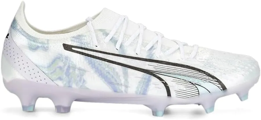 PUMA Womens Ultra Ultimate Brilliance Firm GroundAg Soccer Cleats Firm Ground, Soft Ground - White - Size 6.5 M