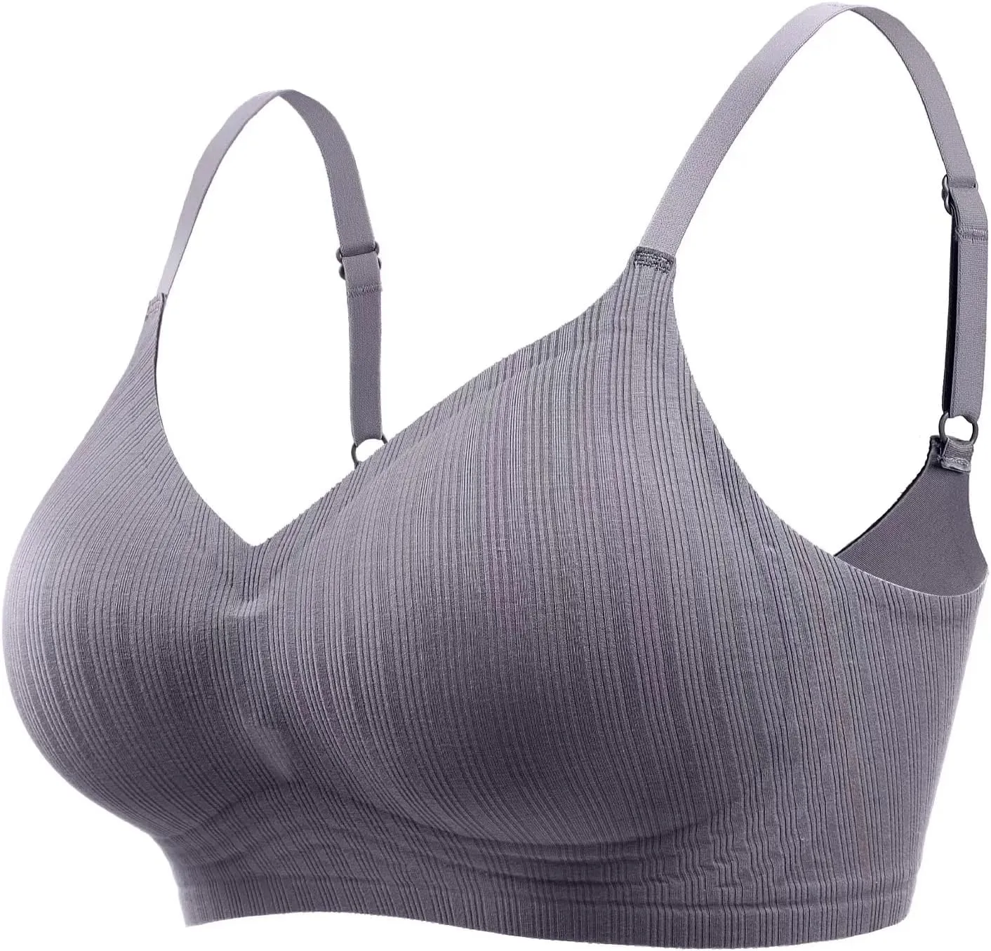 Push Up Bras for Women Wireless Bra Silicone Soft Support Seamless Comfortable Wire Free Bralette Small to Plus Size
