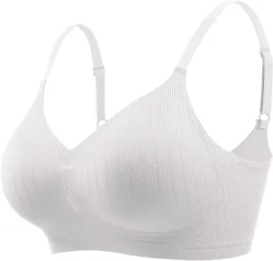 Push Up Bras for Women Wireless Bra Silicone Soft Support Seamless Comfortable Wire Free Bralette Small to Plus Size