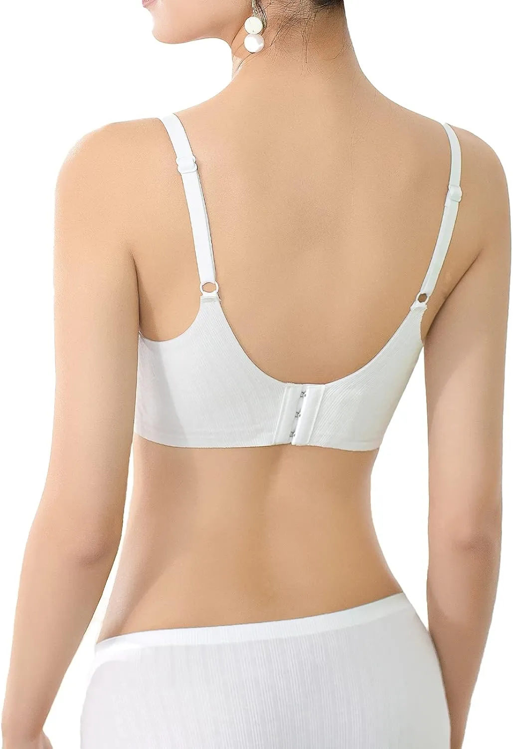 Push Up Bras for Women Wireless Bra Silicone Soft Support Seamless Comfortable Wire Free Bralette Small to Plus Size