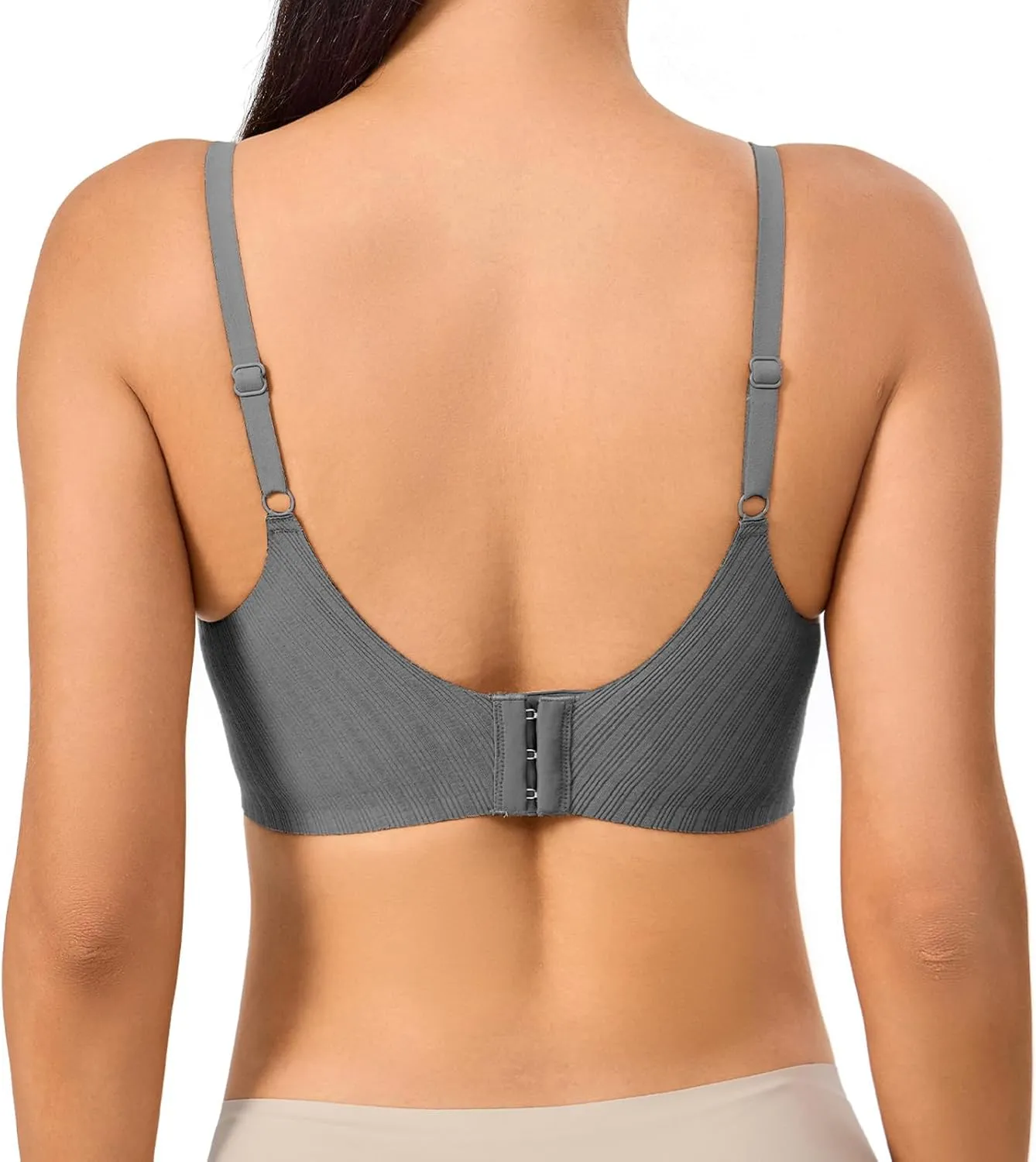 Push Up Bras for Women Wireless Bra Silicone Soft Support Seamless Comfortable Wire Free Bralette Small to Plus Size