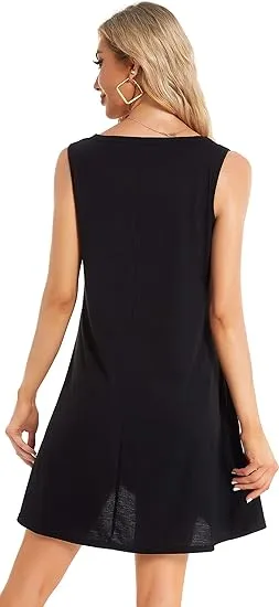 QUEEN PLUS Women's Summer Sleeveless Dress
