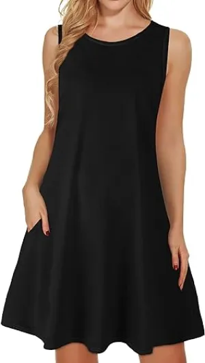 QUEEN PLUS Women's Summer Sleeveless Dress