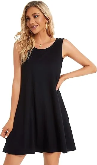 QUEEN PLUS Women's Summer Sleeveless Dress
