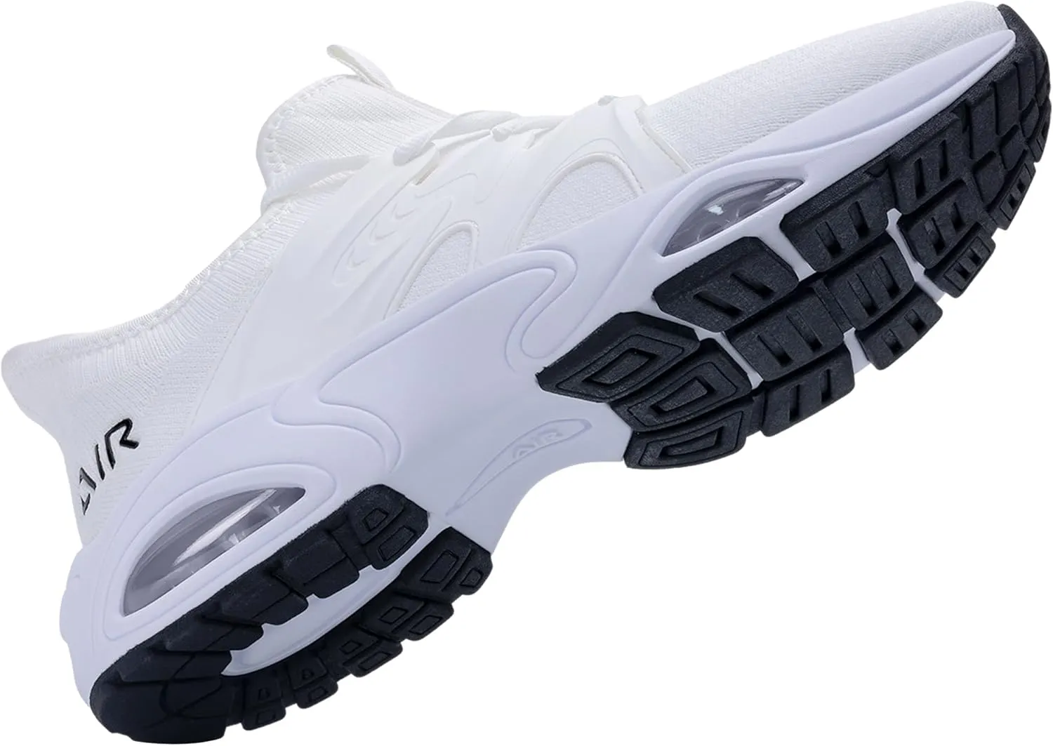 Quseek Men's Slip On Athletic Shoes Running Walking Comfortable Tennis Gym Fashion Sneakers Breathable Non Slip Workout Cross Training Shoe US Size 8-13