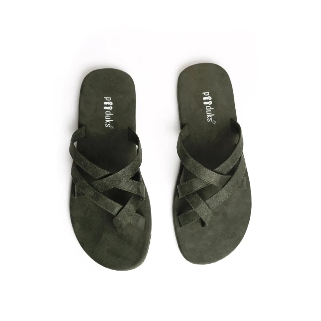 Radial Green | Versatile Casual flip flop
