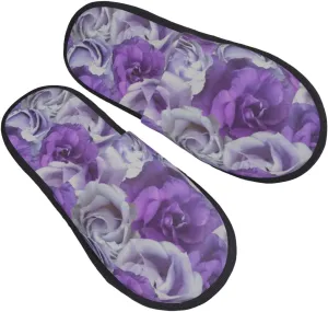Rainforest Lush White Unisex Slip On House Slippers Closed Toe Indoor Home Slipper For Men Women Comfy Cozy Soft Non-Slip Bedroom Slippers Houseshoes
