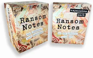 Ransom Notes - The Ridiculous Word Magnet Party Game & Expansion Pack One Bundle, 3  Players