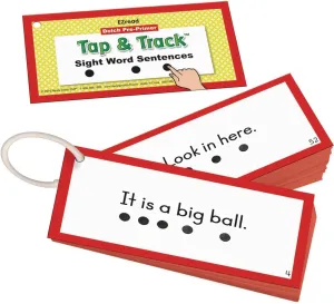 Really Good Stuff EZRead Dolch Pre-Primer Tap & Track™ Sight Word Sentences | Ages 5-7, Kindergarten and Up, Phonics Activity, Reading Game, Flash Cards, Learning