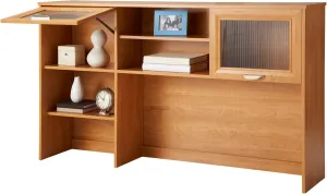 Realspace® Magellan Hutch For Corner/L-Desk, Honey Maple