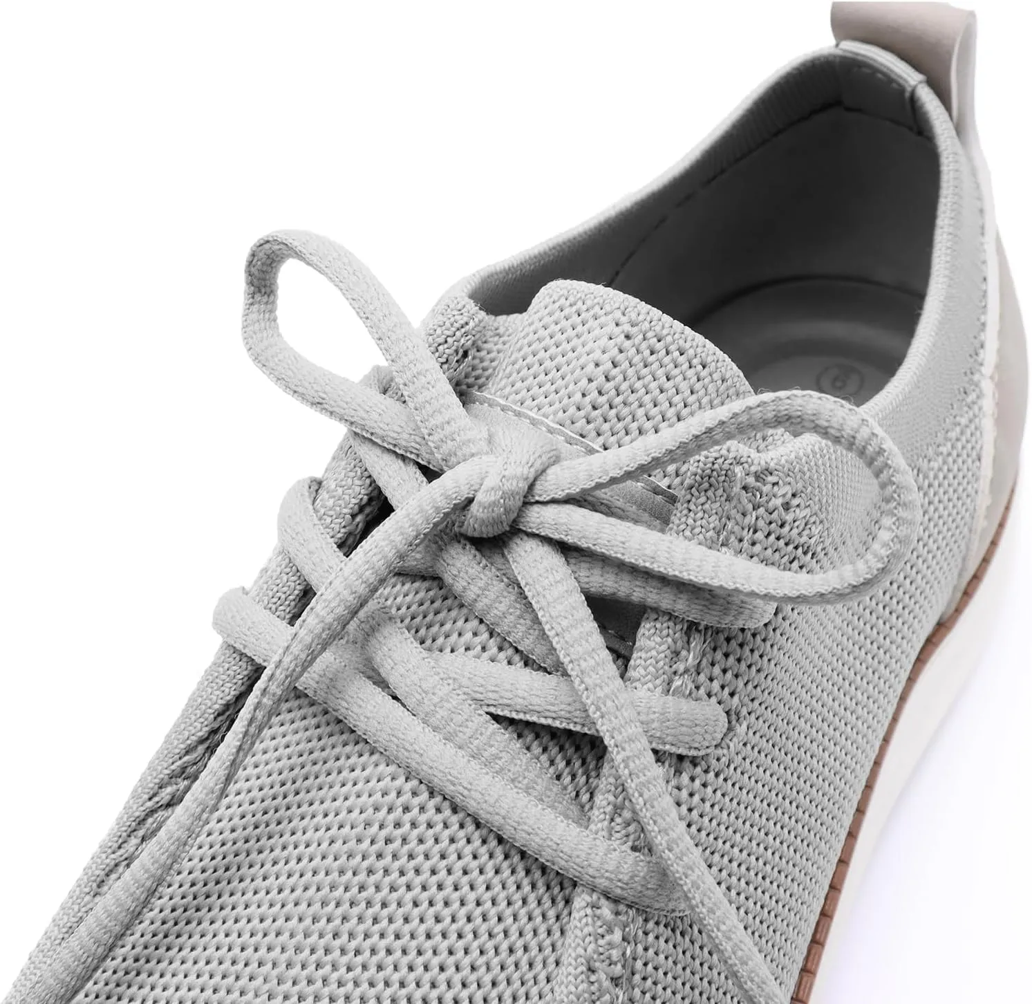 Rihero Mens Casual Shoes Wide Loafers Comfortable Walking Slip On Lightweight Breathable Lace Up Shoes