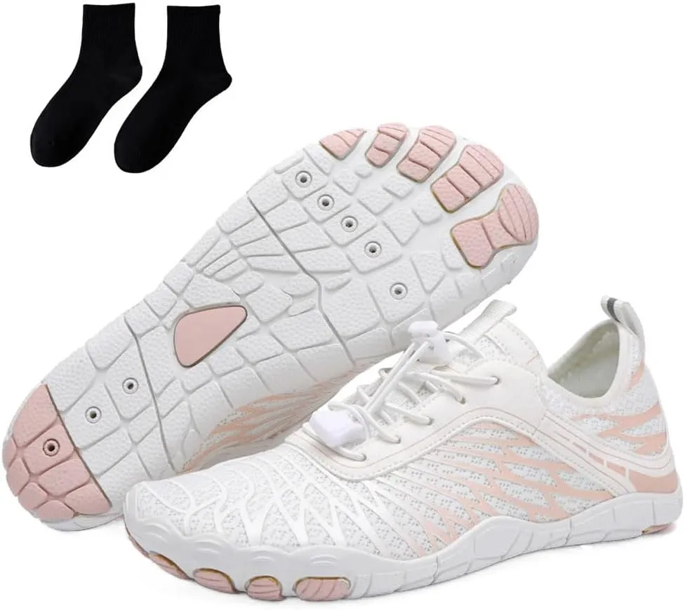 Rival Footwear Barefoot Shoes for Women & Men, Breathable Non-Slip Athletic Footwear Wide Toe Water Shoes, Wide Toe Box Non-Slip Breathable Beach Pool Hiking Shoes
