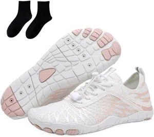 Rival Footwear Barefoot Shoes for Women & Men, Breathable Non-Slip Athletic Footwear Wide Toe Water Shoes, Wide Toe Box Non-Slip Breathable Beach Pool Hiking Shoes