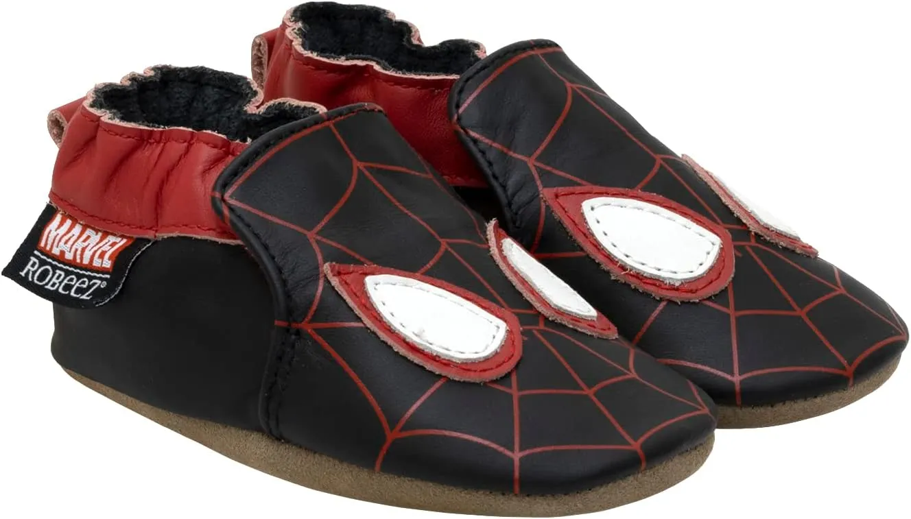Robeez Baby Boys and Unisex Soft Soles Slip-Resistant Crib Shoes Slippers for Infant and Toddler, 0-24 Months
