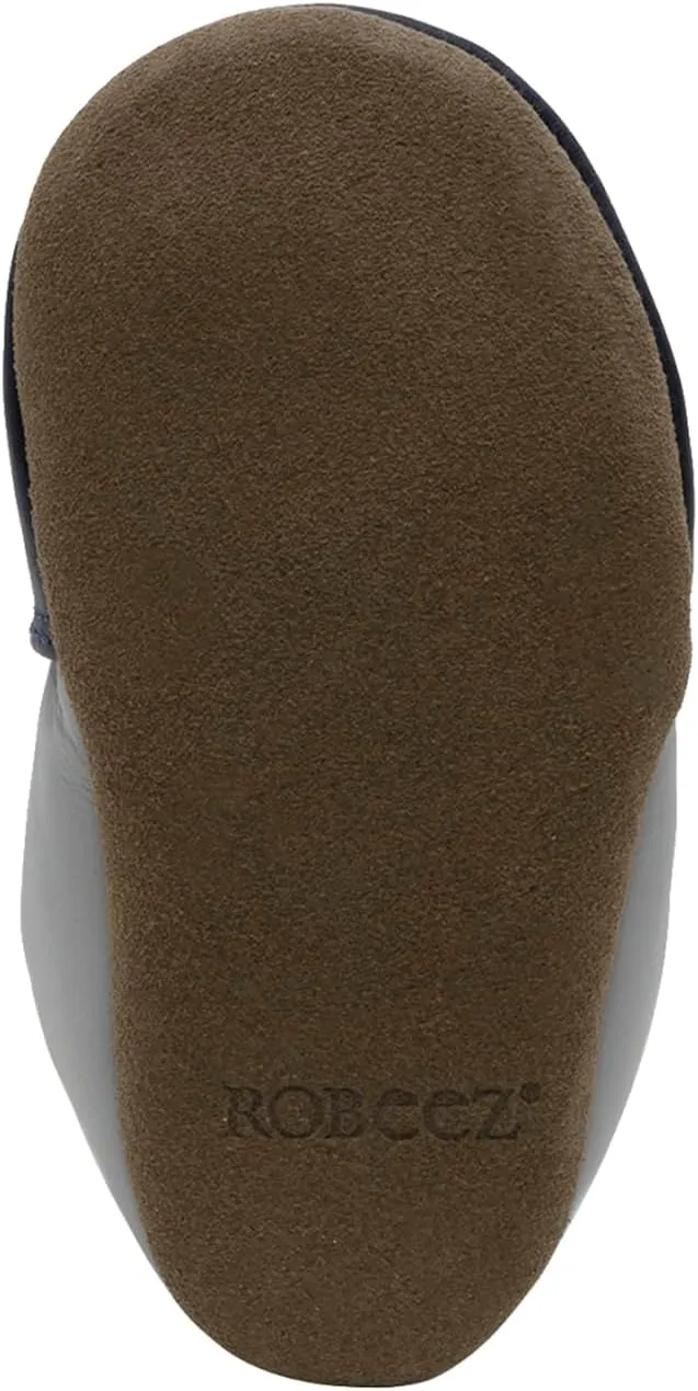 Robeez Baby Boys and Unisex Soft Soles Slip-Resistant Crib Shoes Slippers for Infant and Toddler, 0-24 Months