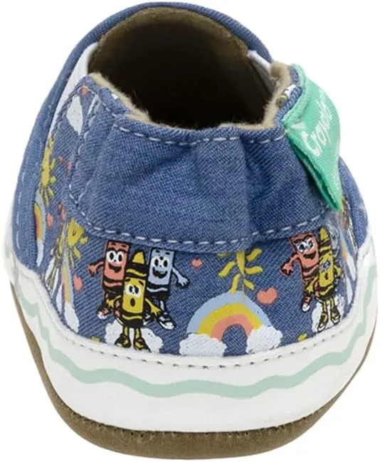 Robeez Baby Boys and Unisex Soft Soles Slip-Resistant Crib Shoes Slippers for Infant and Toddler, 0-24 Months