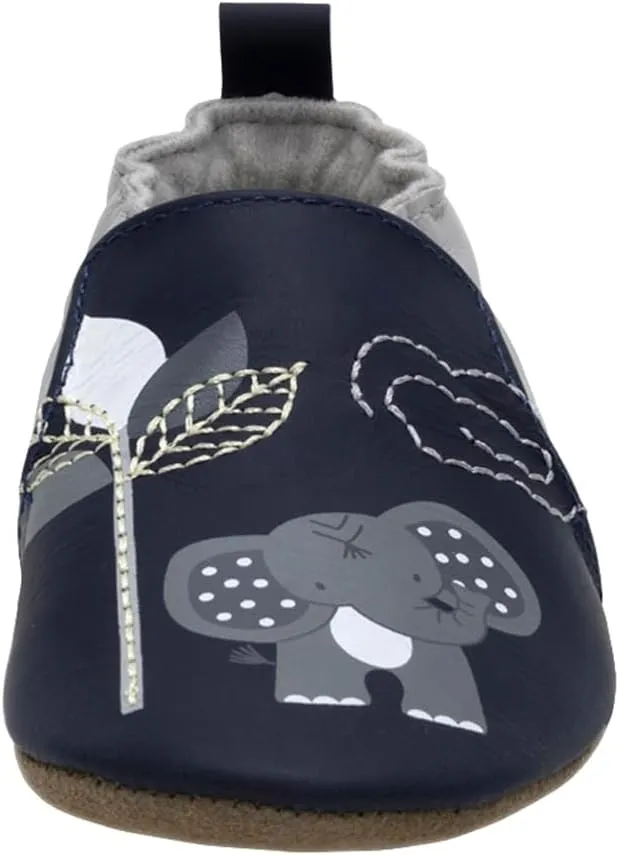 Robeez Baby Boys and Unisex Soft Soles Slip-Resistant Crib Shoes Slippers for Infant and Toddler, 0-24 Months