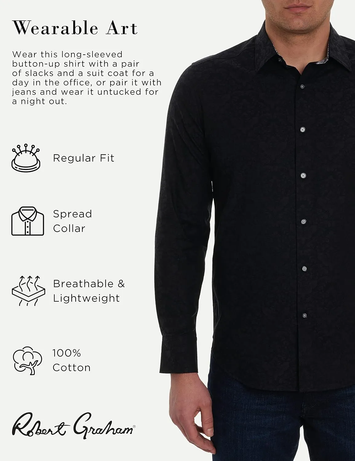 Robert Graham Men's Bayview Long Sleeve Woven Button Down Shirt