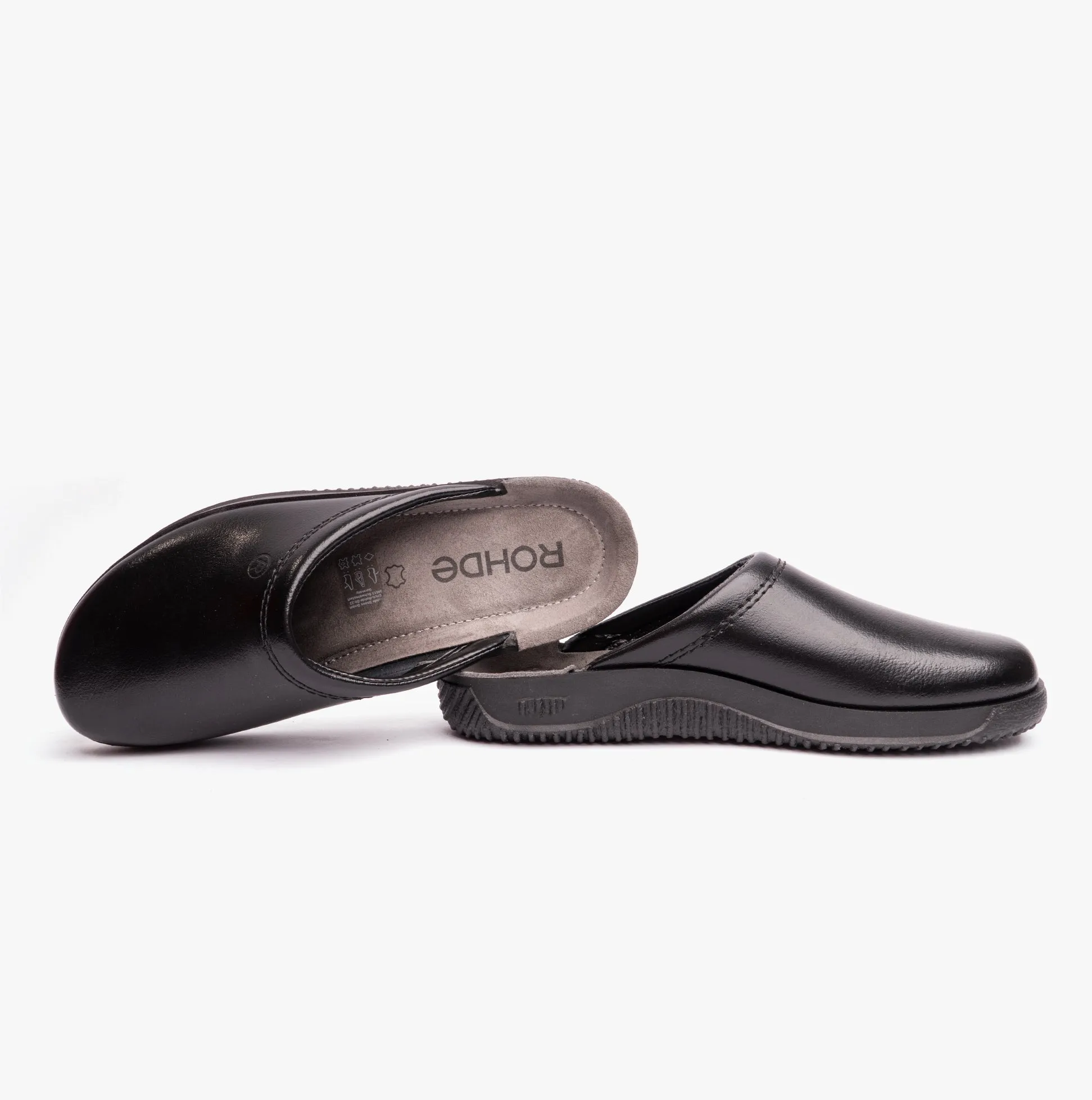 Rohde 2772-90 Mens Slippers Black