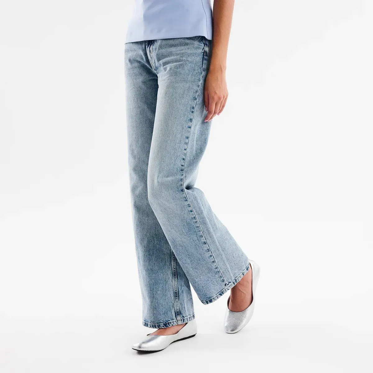ROLLIE Ballet Flat - Silver Tumble