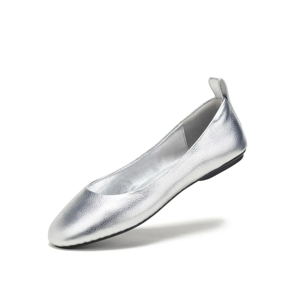 ROLLIE Ballet Flat - Silver Tumble