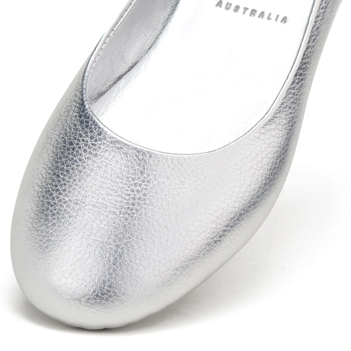 ROLLIE Ballet Flat - Silver Tumble