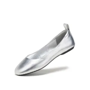 ROLLIE Ballet Flat - Silver Tumble