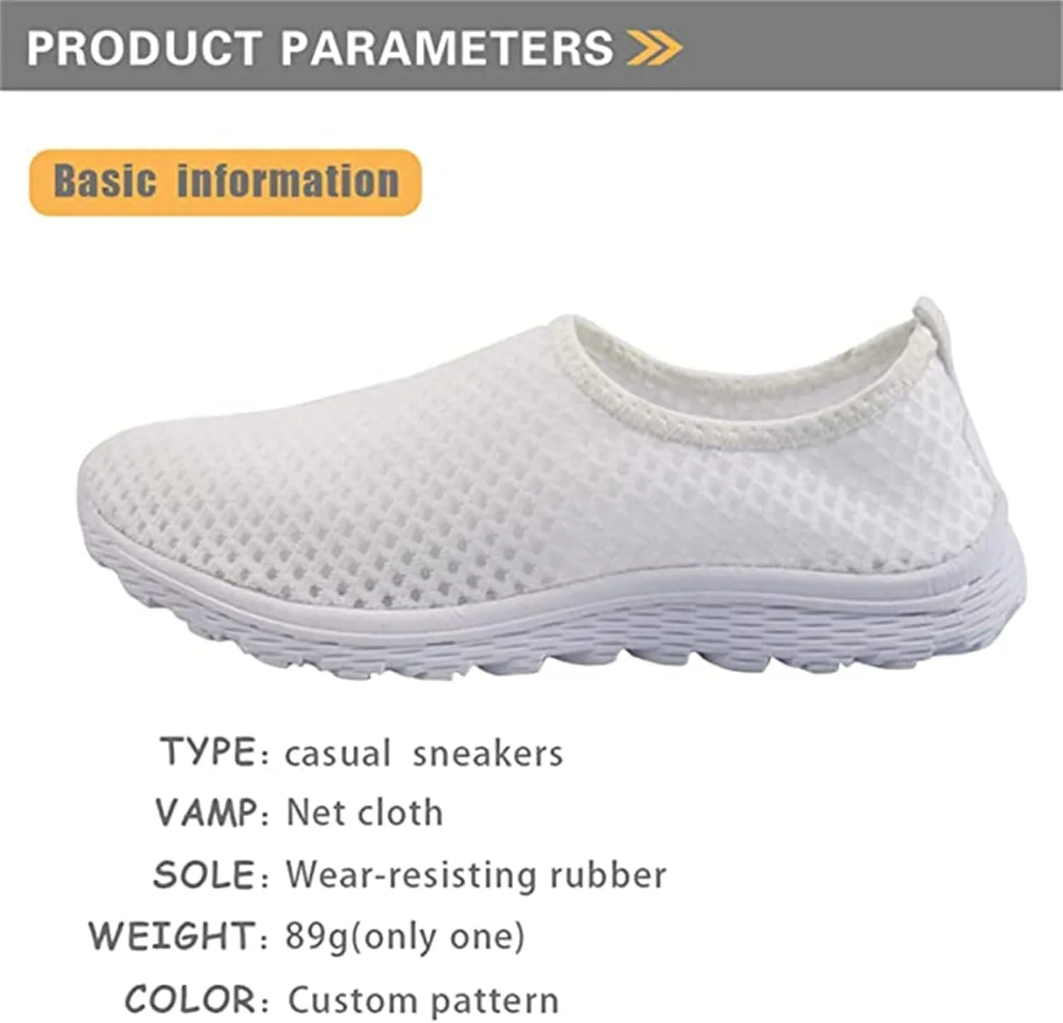 Rose Women Breathable Mesh Sneakers, Leopard Slip on Walking Shoe, Sport Gym Running Shoes Beach Aqua Footwear