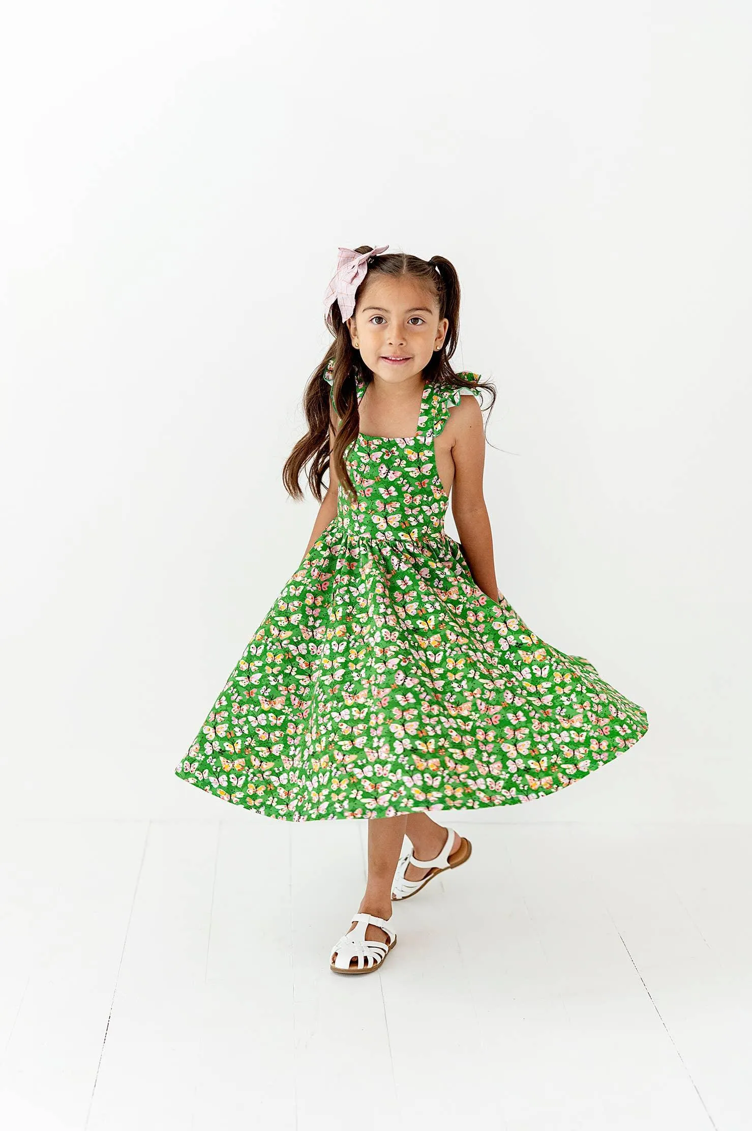 Rosita Dress in Bold Butterfly| Pocket Twirl Dress: 4