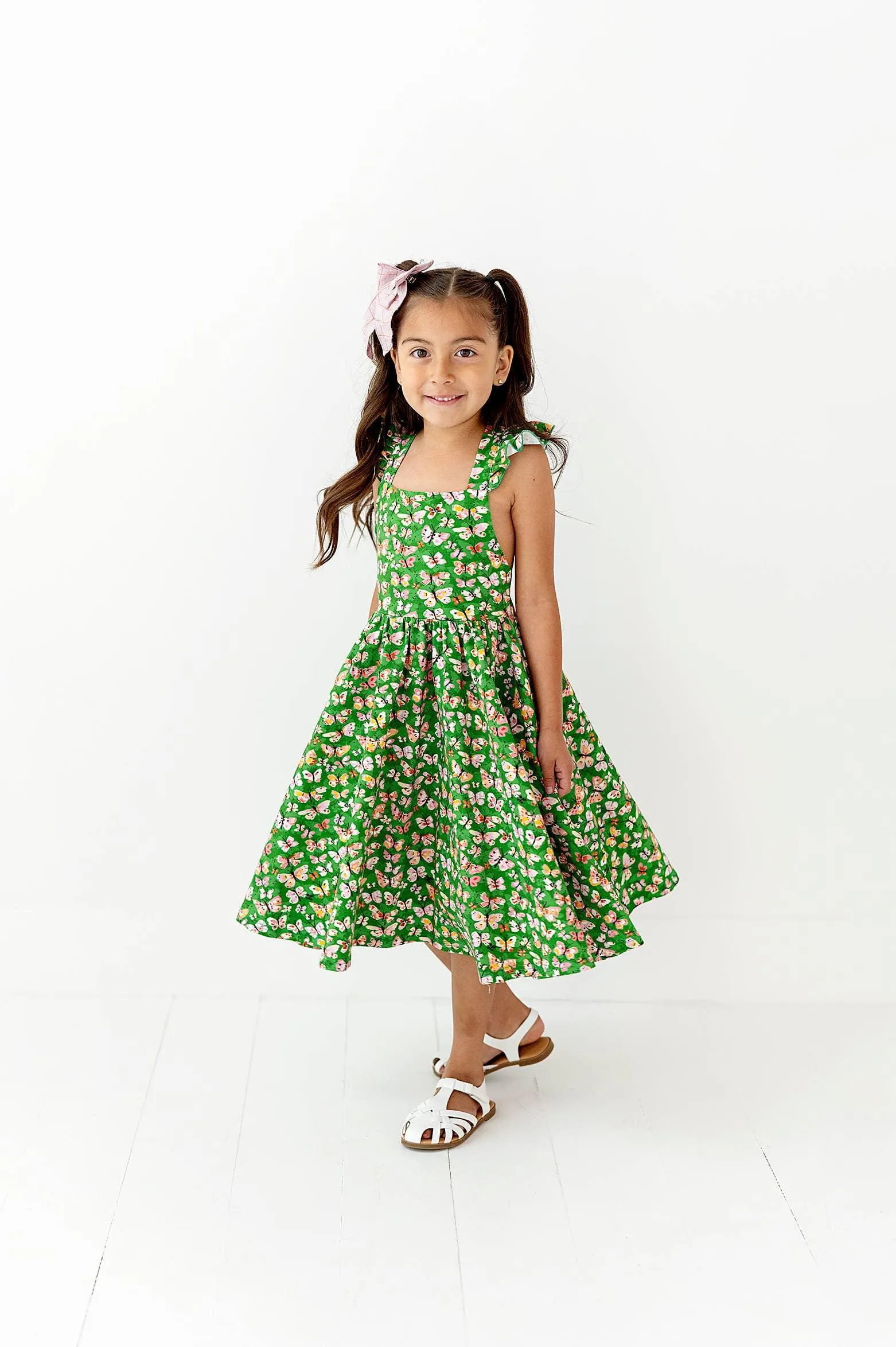 Rosita Dress in Bold Butterfly| Pocket Twirl Dress: 4