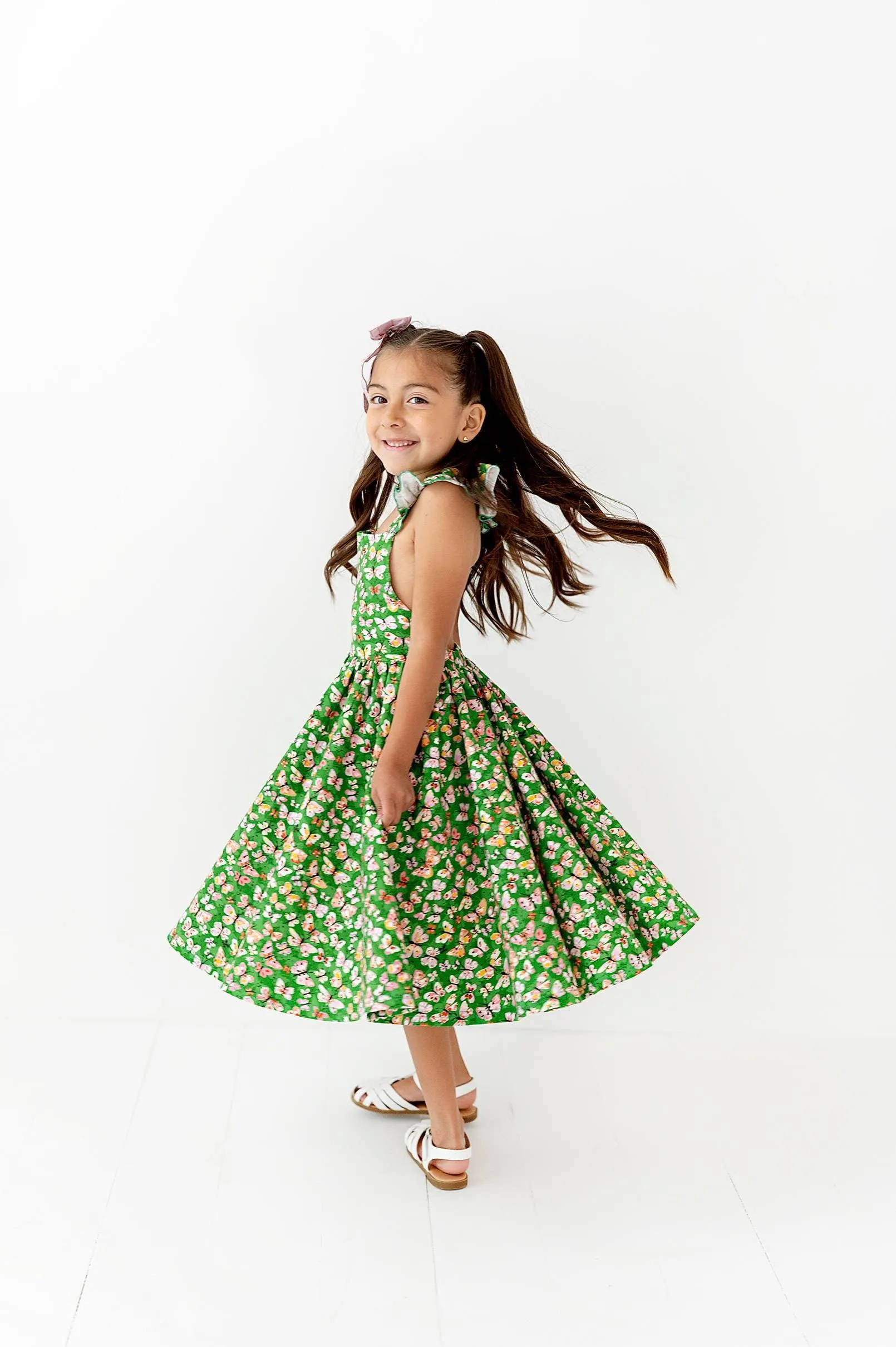 Rosita Dress in Bold Butterfly| Pocket Twirl Dress: 4