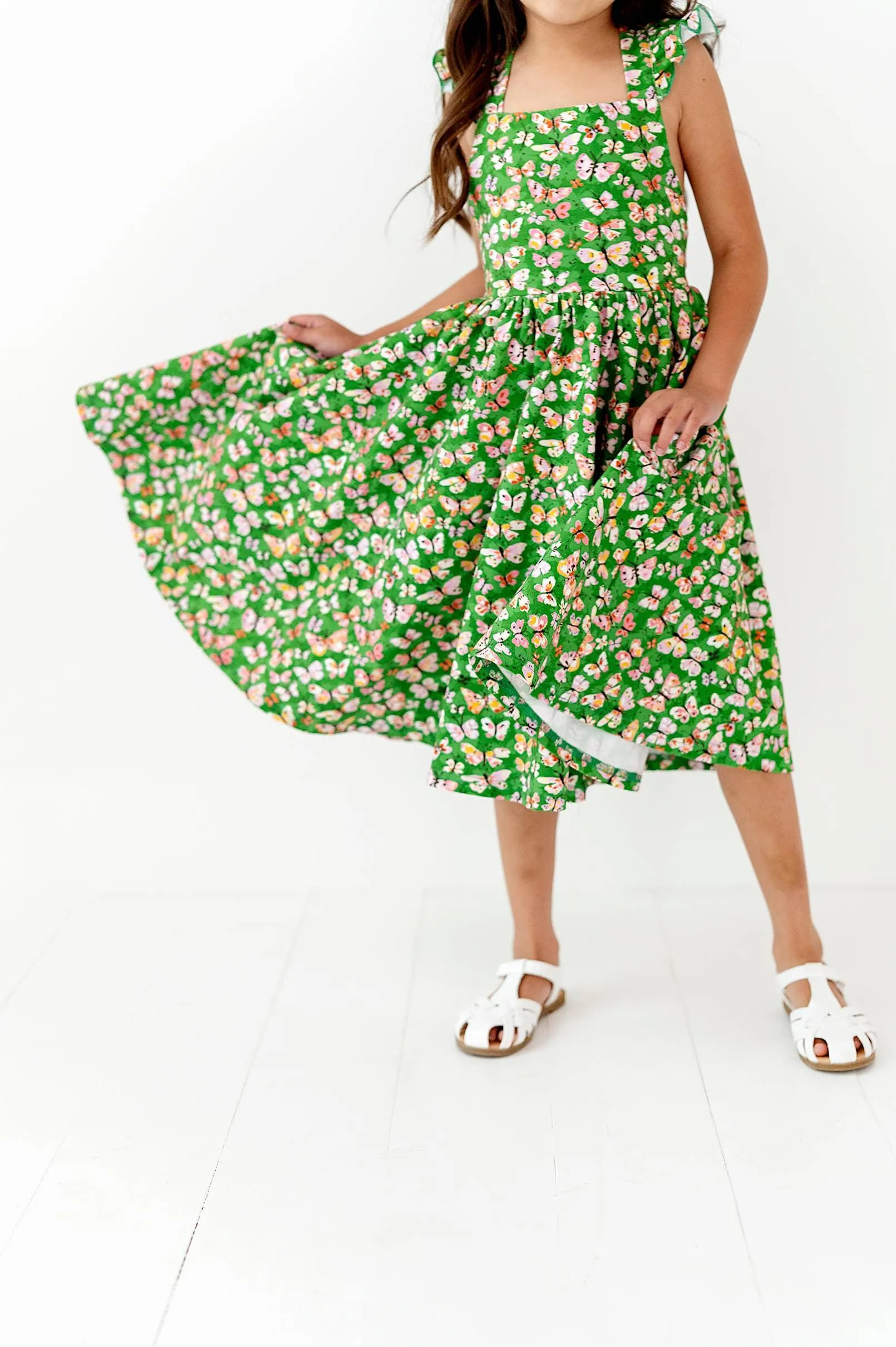 Rosita Dress in Bold Butterfly| Pocket Twirl Dress: 4