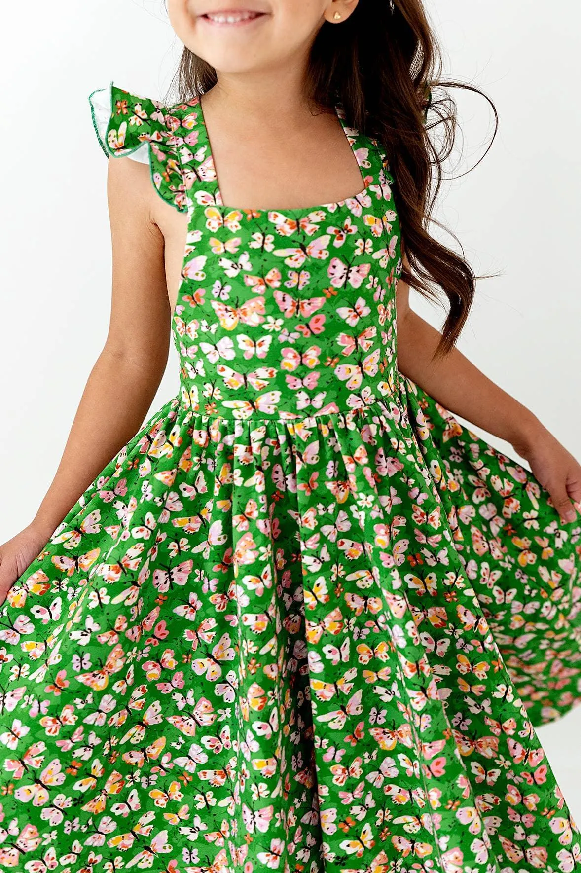Rosita Dress in Bold Butterfly| Pocket Twirl Dress: 4